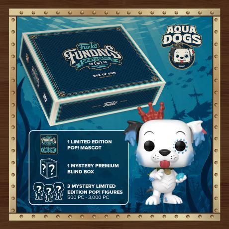 Figurine Funko Pop Freddy Funko Quest for the Grail 2026 Box of Fun (Aqua Dogs)