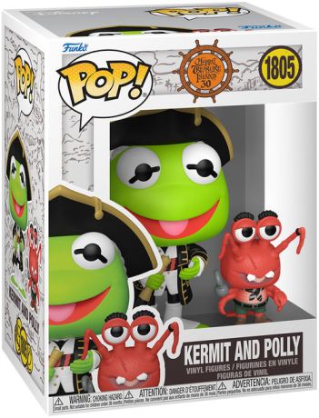 Figurine Funko Pop Les Muppets #1805 Kermit et Polly (Pirate)