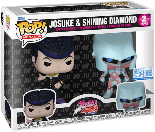 Figurine Funko Pop JoJo's Bizarre Adventure Josuke & Shining Diamond - Pack