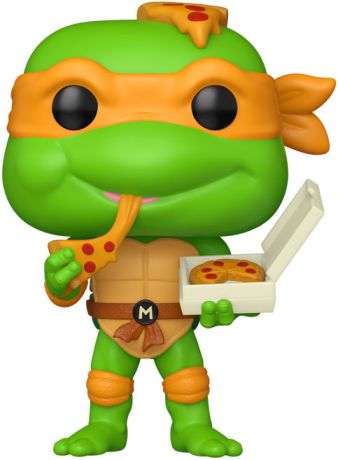 Figurine Funko Pop Tortues Ninja #1889 Michelangelo (mange la Pizza)