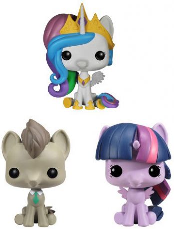 Figurine Funko Pop My Little Pony Dr Hooves, Princesse Celestia & Princesse Twilight Sparkle - 3 pack - Pocket