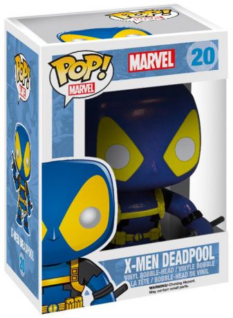 Figurine Funko Pop Marvel Comics #20 X-Men Deadpool - Bleu