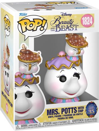 Figurine Funko Pop La Belle et la Bête [Disney] #1824 Mme Samovar & Zip