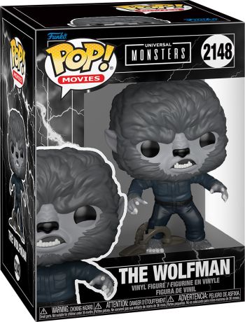 Figurine Funko Pop Universal Monsters #2148 Le Loup-Garou (Noir & Blanc)
