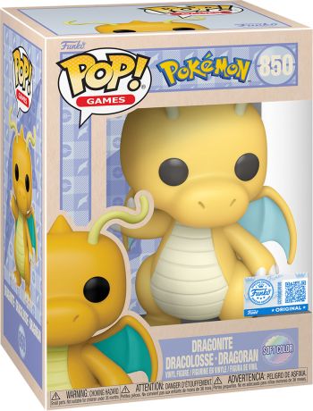 Figurine Funko Pop Pokémon #850 Dragonite - Dracolosse - Dragoran (EMEA) - Soft Color