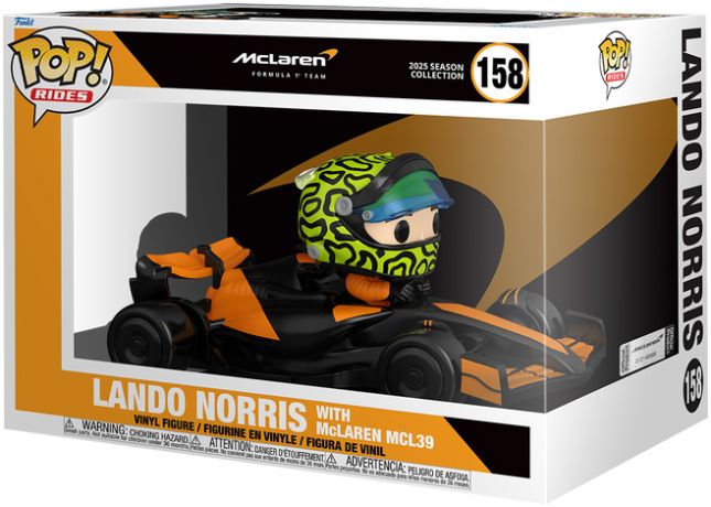 Figurine Funko Pop Formule 1 (F1) #158 Lando Norris avec McLaren MCL39