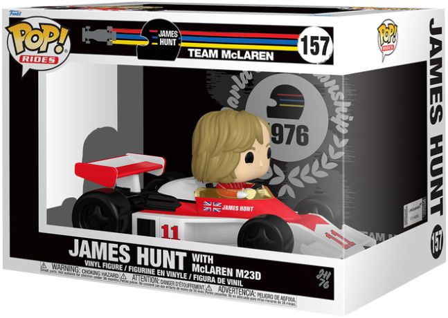 Figurine Funko Pop Formule 1 (F1) #157 James Hunt avec McLaren M23D