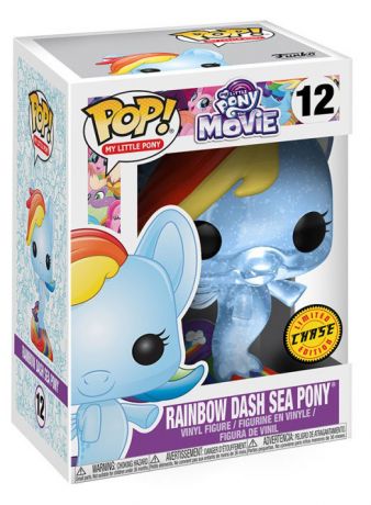 Figurine Funko Pop My Little Pony #12 Rainbow Dash - Translucide & Pailleté [Chase]