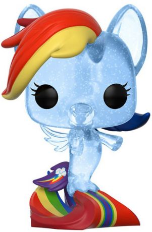 Figurine Funko Pop My Little Pony #12 Rainbow Dash - Translucide & Pailleté [Chase]