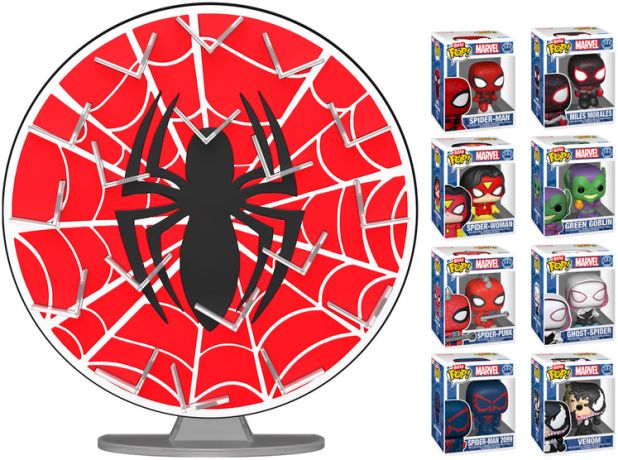 Figurine Funko Pop Marvel Comics Présentoir Bitty Pop Spider-Man Toile