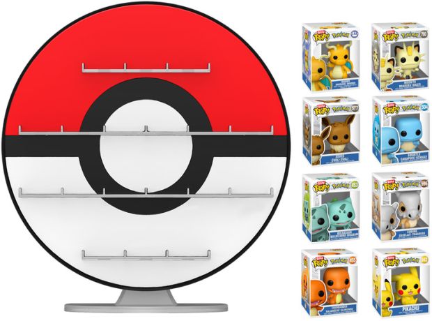 Figurine Funko Pop Pokémon Présentoir Bitty Pop Poké Ball