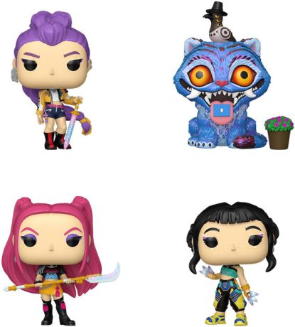 Figurine Funko Pop KPop Demon Hunters Zoey / Mira / Rumi / Derpy - Pack
