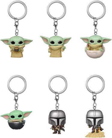 Figurine Funko Pop Star Wars : Le Mandalorien Boîte Mystère Le Mandalorien Porte-clés