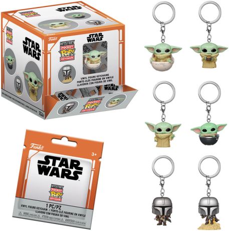 Figurine Funko Pop Star Wars : Le Mandalorien Boîte Mystère Le Mandalorien Porte-clés