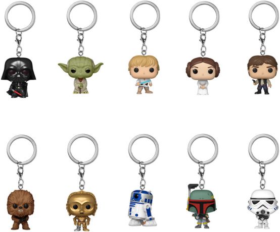 Figurine Funko Pop Star Wars 4 : Un nouvel espoir Boîte Mystère Porte-clés