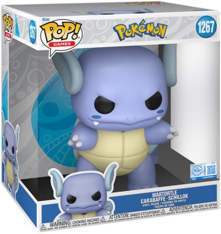 Figurine Funko Pop Pokémon #1267 Wartortle - Carabaffe - Schillok - 25 cm