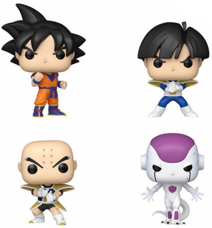 Figurine Funko Pop Dragon Ball Z Goku / Gohan / Krillin / Freezer - Pack