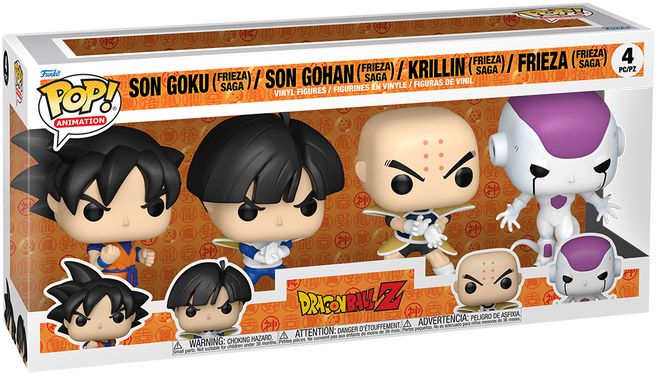 Figurine Funko Pop Dragon Ball Z Goku / Gohan / Krillin / Freezer - Pack