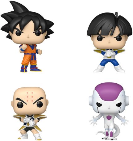 Figurine Funko Pop Dragon Ball Z Goku / Gohan / Krillin / Freezer - Pack