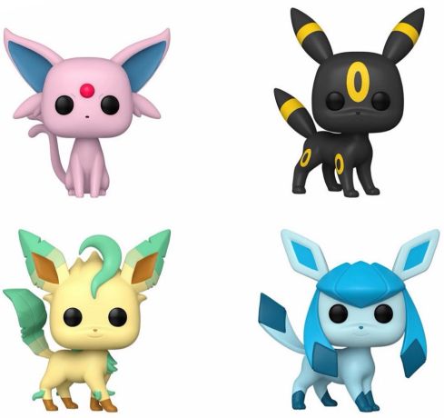 Figurine Funko Pop Pokémon Mentali / Noctali / Phyllali / Givrali - Pack