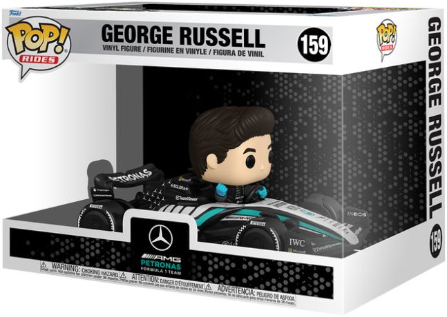 Figurine Funko Pop Formule 1 (F1) #159 George Russel (Mercedes AMG Petronas F1 Team)