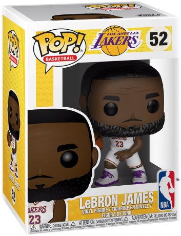 Figurine Funko Pop NBA #52 LeBron James Lakers - Maillot Blanc