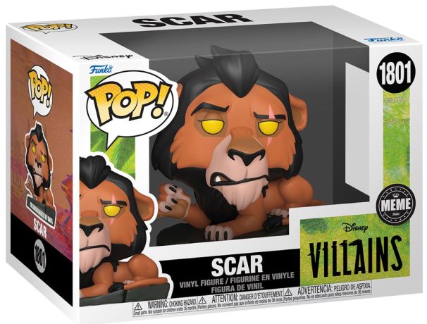 Figurine Funko Pop Disney Villains #1801 Scar (Meme) 