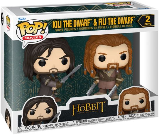Figurine Funko Pop Le Hobbit Kíli le nain et Fíli le nain - Pack