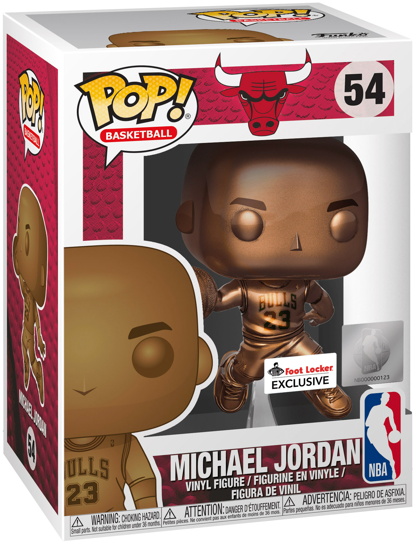 Figurine Pop NBA 54 pas cher Michael Jordan Bronze