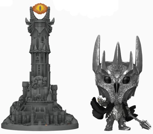 Figurine Funko Pop Le Seigneur des Anneaux #36 Sauron avec la tour de Barad-Dur