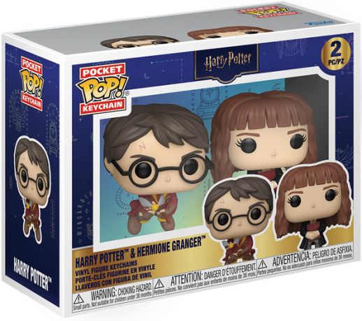 Figurine Funko Pop Harry Potter Harry Potter & Hermione Granger - Pack Porte-clés