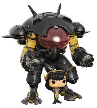 Figurine Funko Pop Overwatch #177 DVa - Fibre de carbon - 15 cm