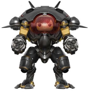 Figurine Funko Pop Overwatch #177 DVa - Fibre de carbon - 15 cm