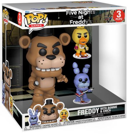 Figurine Funko Pop Five Nights at Freddy's Freddy avec Bonnie & Chica - Pack