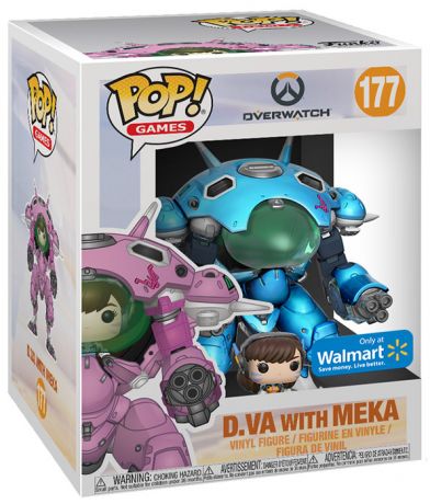 Figurine Funko Pop Overwatch #177 DVa - Skin Myrtille - 15 cm