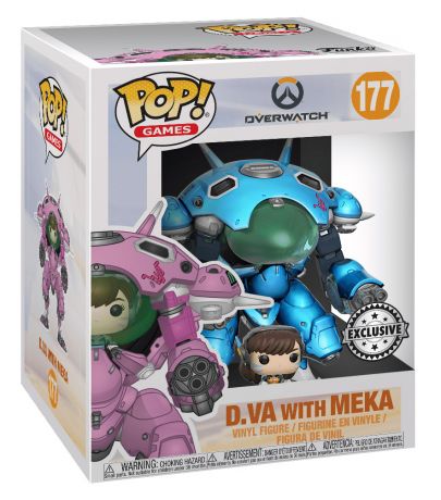 Figurine Funko Pop Overwatch #177 DVa - Skin Myrtille - 15 cm