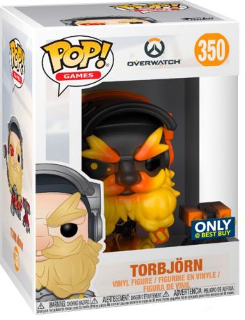 Figurine Funko Pop Overwatch #350 Torbjorn avec tourelle - Skin du Noyau fondu