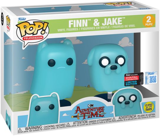 Figurine Funko Pop Adventure Time Finn et Jack Fantôme - Pack