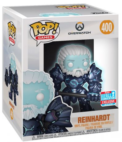 Figurine Funko Pop Overwatch #400 Reinhardt - Skin Coldhardt - Super sized & Brillant dans le noir