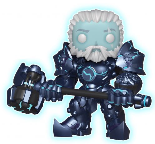 Figurine Funko Pop Overwatch #400 Reinhardt - Skin Coldhardt - Super sized & Brillant dans le noir