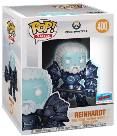 Figurine Funko Pop Overwatch #400 Reinhardt - Skin Coldhardt - Super sized & Brillant dans le noir