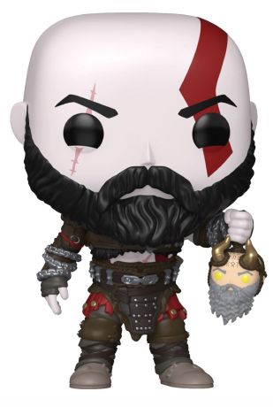 Figurine Funko Pop God of War #1340 Kratos avec la tête de Mímir
