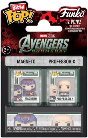 Figurine Funko Pop Avengers : Doomsday [Marvel] Magneto & Professeur X - Bitty Pop Pack