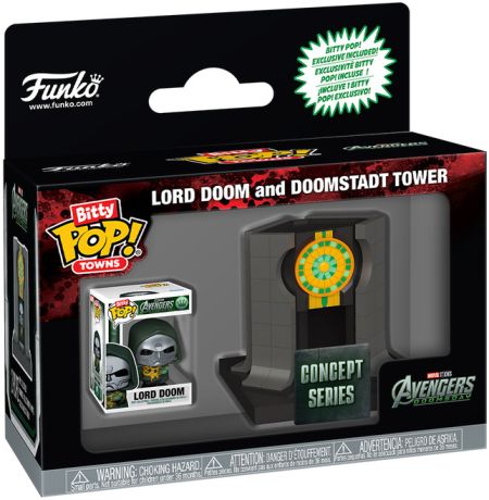 Figurine Funko Pop Avengers : Doomsday [Marvel] Seigneur Doom et la Tour de Doomstadt
