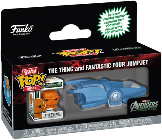 Figurine Funko Pop Avengers : Doomsday [Marvel] The Thing et Fantastic Four Jumpjet - Bitty Pop