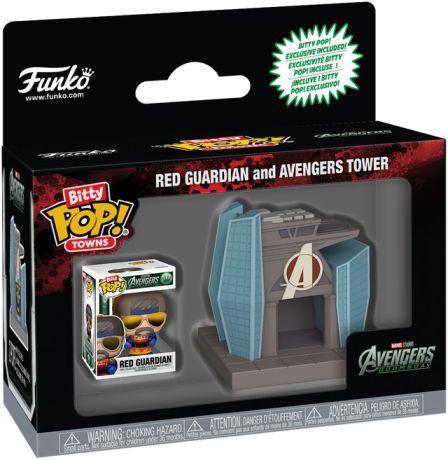 Figurine Funko Pop Avengers : Doomsday [Marvel] Le Gardien rouge et la Tour Avengers - Bitty Pop