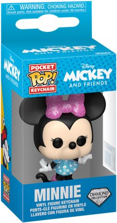 Figurine Funko Pop Mickey Mouse [Disney] Minnie Mouse (Diamant) - Porte-clés