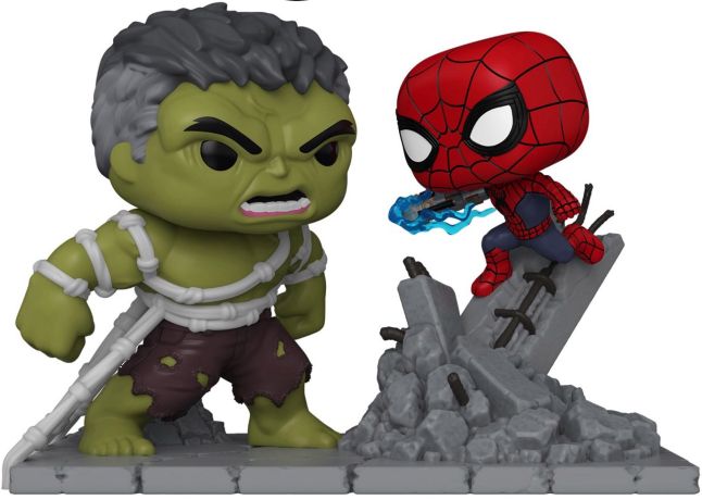 Figurine Funko Pop Spider-Man : Brand New Day [Marvel] Hulk vs Spider-Man - Moment