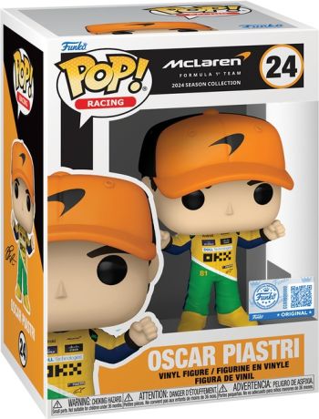 Figurine Funko Pop Formule 1 (F1) #24 Oscar Piastri (Mclaren)