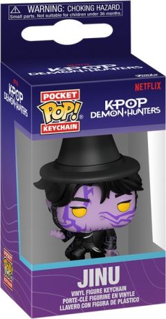 Figurine Funko Pop KPop Demon Hunters Jinu (Demon) - Porte-clés